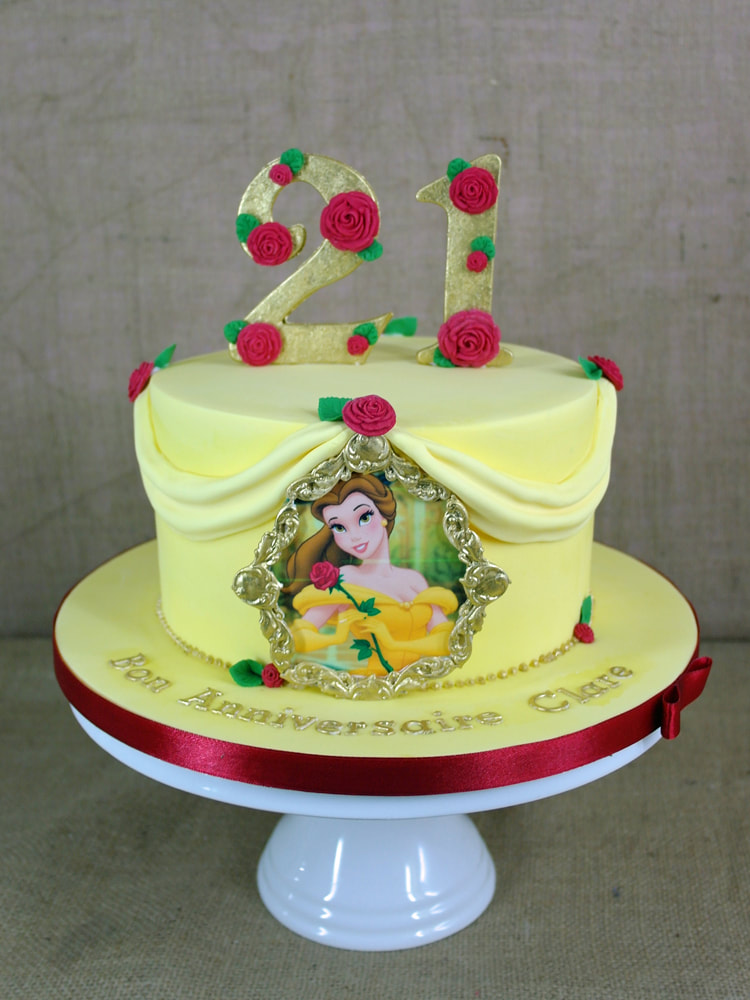 Beauty and the Beast birthday cake Belle