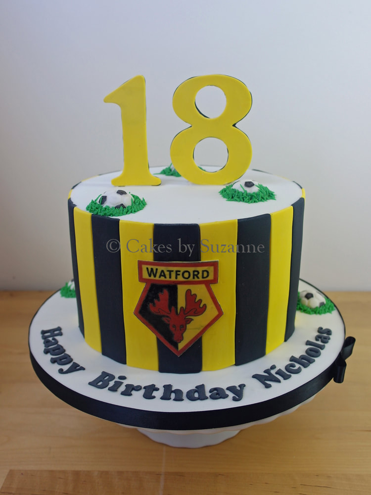 Watford FC Football cake 18th birthday