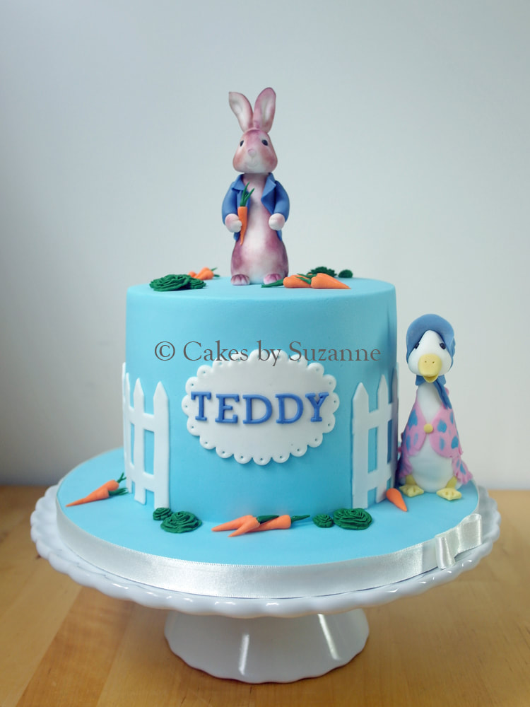 Peter Rabbit Jemima Puddleduck birthday cake