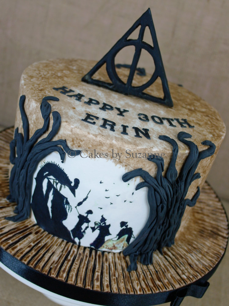 Harry Potter birthday cake three brothers Deathly Hallows