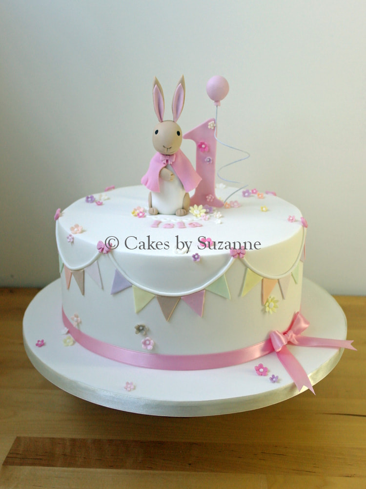 1st birthday cake bunting rabbit 