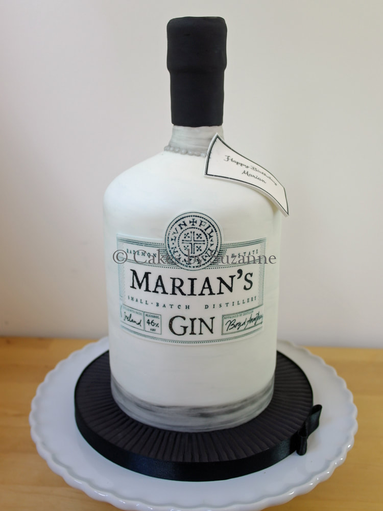 Shortcross gin bottle birthday cake