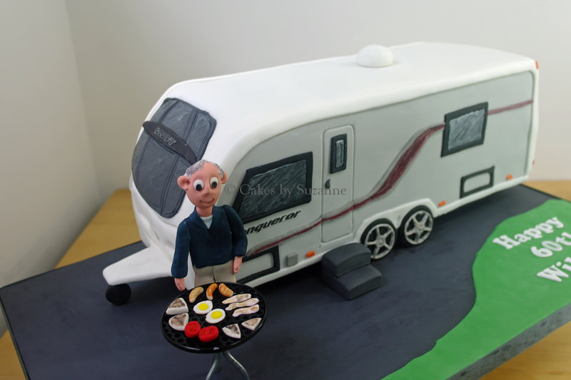 Swift caravan birthday cake barbeque caravanning