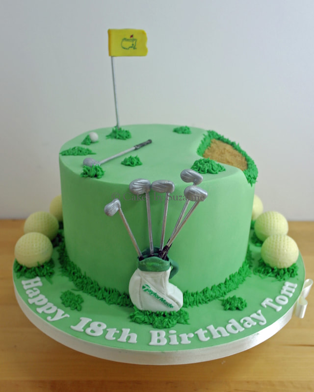 golf birthday cake golf ball truffles