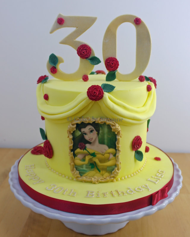 Beauty and the Beast birthday cake Belle