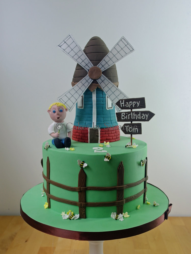 2nd birthday cake windmill