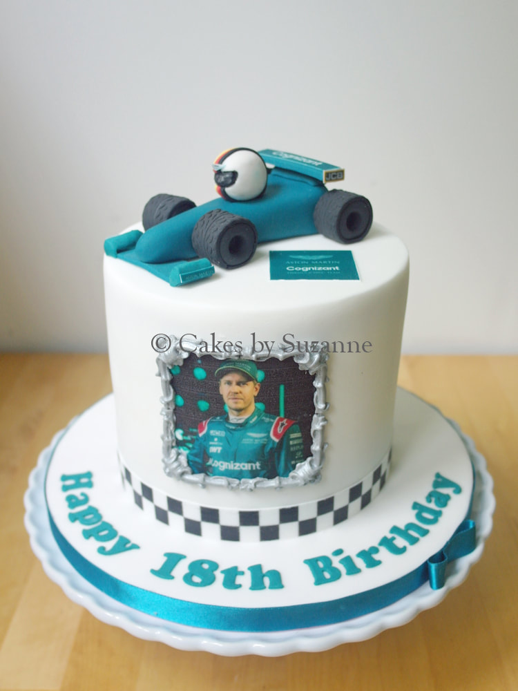 F1 racing 18th birthday cake Aston Martin