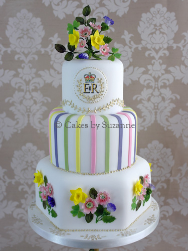 Queen Elizabeth II diamond jubilee commemoration celebration cake